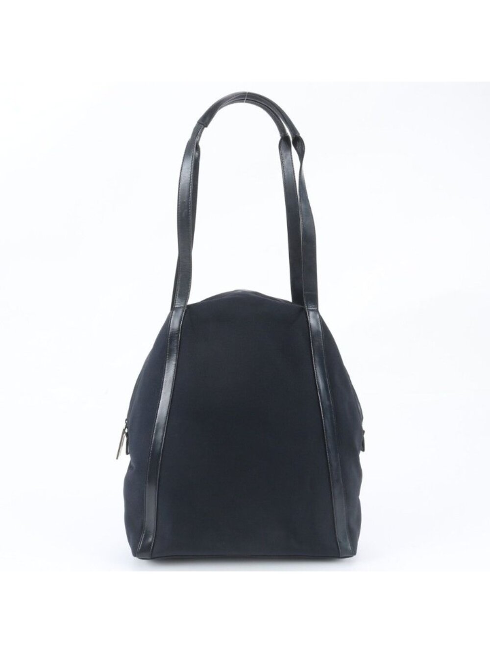 Gucci Leather Canvas Shoulder Bag Hand Navy